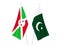 Pakistan and Burundi flags