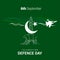 Pakistan Defence day design vector