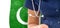 Pakistan flag female doctor with stethoscope