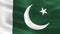 Pakistan flag - realistic waving fabric flag