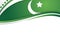 Pakistan flag themed patriotic banner