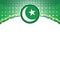 Pakistan flag themed patriotic green banner
