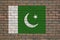 Pakistan flag on wall