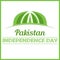 Pakistan monument independence day card