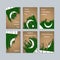 Pakistan Patriotic Cards for National Day.