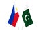 Pakistan and Philippines flags