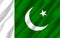 Pakistan realistic flag illustration.