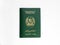 Pakistani Green Passport isolated on a white background