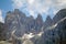 Pala group in the Dolomites  a mountain range in northeastern Italy