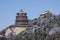 The palace of Buddhist incense in the snow season