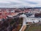 Palace of the Grand Dukes of Lithuania, aerial view, Vilnius, Lithuania