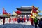 Palace guards inspection ceremony taking place at Gyeongbokgung Palace