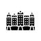 palace house glyph icon vector illustration