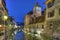 Palace L Ile on the Thiou Canal in Old Annecy, France, HDR