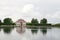 Palace Marli in Petergof Lower Park near a pond, Petergof, Russia