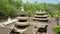 Palace roofs in Enshi Tusi imperial ancient city in Hubei China