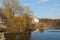 Palace Sharovka, lake with a reflectio