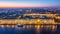 Palace square and Alexander Column and Winter palace at morning in St. Petersburg, Aerial view in St. Petersburg, Russia