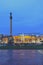 Palace Square and Anniversary column. Stuttgart, Baden-Wurttemberg, Germany