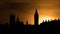 Palace of Westminster and Big Ben in London, Sunset