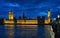 Palace of Westminster London England UK at night