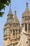 Palace of Westminster, parliament, statue of George V, Big Ben, London,United Kingdom