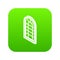 Palace window frame icon green vector