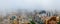 Palaces of the city of Lima capital of Peru immersed in the typical garÃ¹a fog