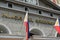 Palacio del gobernador building facade at Intramuros in Manila, Philippines