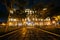 The Palacio del Gobernador at night in Intramuros, Manila, The P