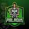 Paladin esport logo mascot design