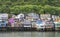 Palafitos houses in Castro, island of Chiloe in Chile