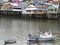 Palafitos houses in Castro, island of Chiloe in Chile