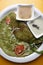 Palak Dosa - A Crispy Spinach pancake