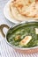 Palak paneer , spinach and cheese curry , indian f