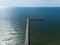 Palanga Lietuva Baltic Sea Seaside Aerial drone top view