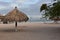 Palapa Sitting Unused on a Tropical Beach