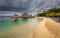 Palapa on the water by the beach