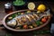 Palate perfection Grilled Dorade Royale fish with fresh and baked vegetables