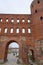 The Palatine Gate, Porta Palatina is a Roman Age city gate in Turin, Italy