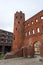 The Palatine Gate, Porta Palatina is a Roman Age city gate in Turin, Italy