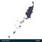 Palau - Australia & Oceania Countries Map Icon Vector Logo Template Illustration Design. Vector EPS 10.