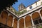 Palau del lloctinent Courtyard, Headquarters of the State Archives and Crown of Aragon in the Gothic Neighborhood, Spain