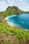 Palau Padar bay vertical in Komodo National Park , Flores, Indonesia