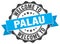 Palau round ribbon seal