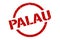 Palau stamp. Palau grunge round isolated sign.