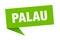Palau sticker. Palau signpost pointer sign.