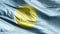 Palau textile flag slow waving on the wind loop