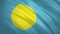 Palau . Waving flag video background