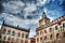 Palazzo d\'Accursio and Palazzo dei notai in Bologna in hdr